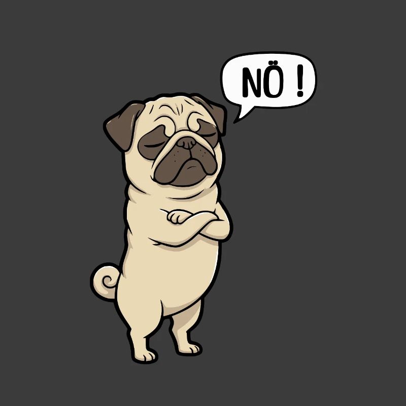 NÖ Pug Eigensinniger Mops-Charme