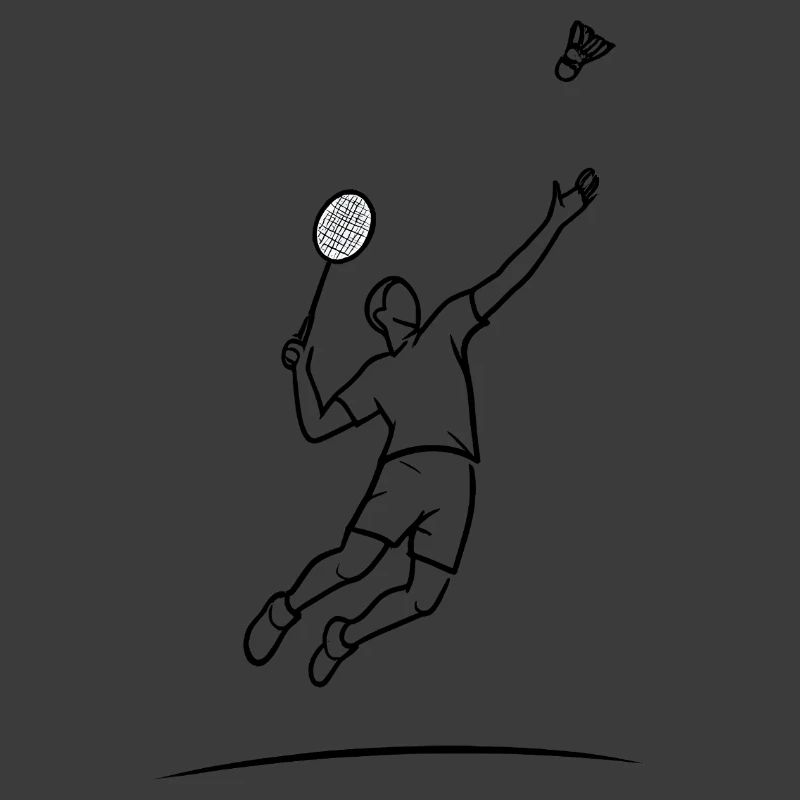 Badminton-Sprungheld