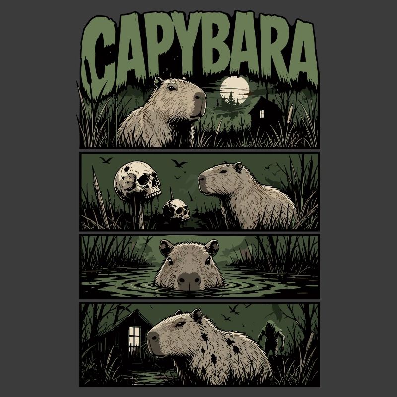 Night Swim Capybara Horror