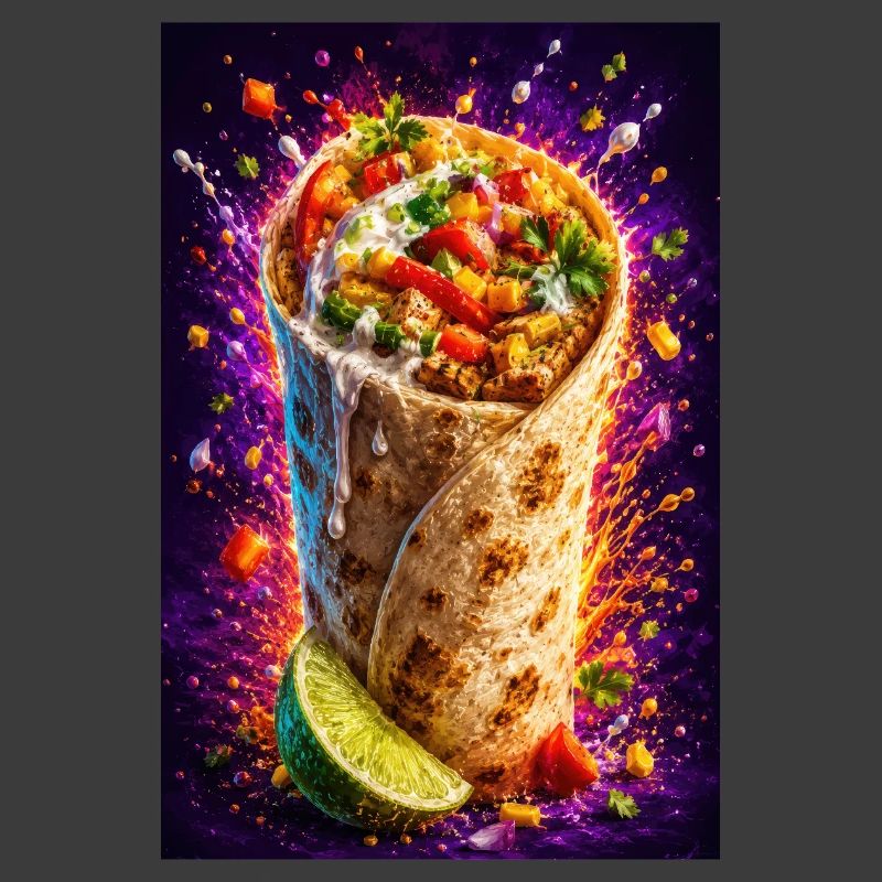 Fiesta Burrito Chargée de Feu