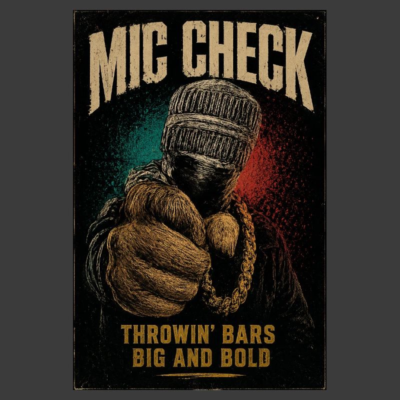 Mic Check Bold Throwin' Bars