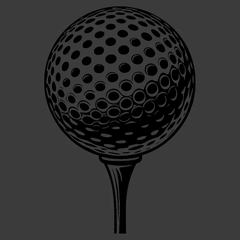Golf ball on tee