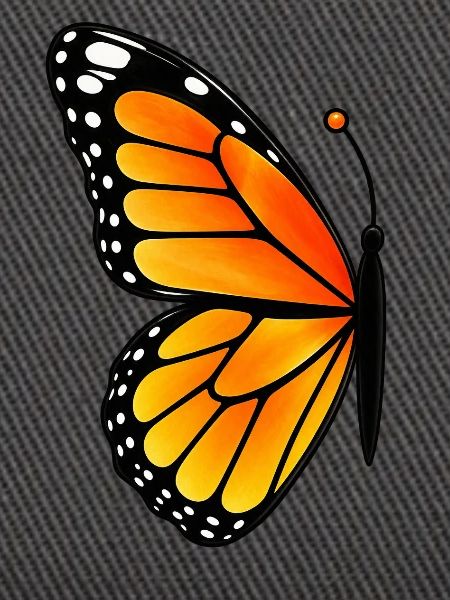 Matching butterfly - left wing 