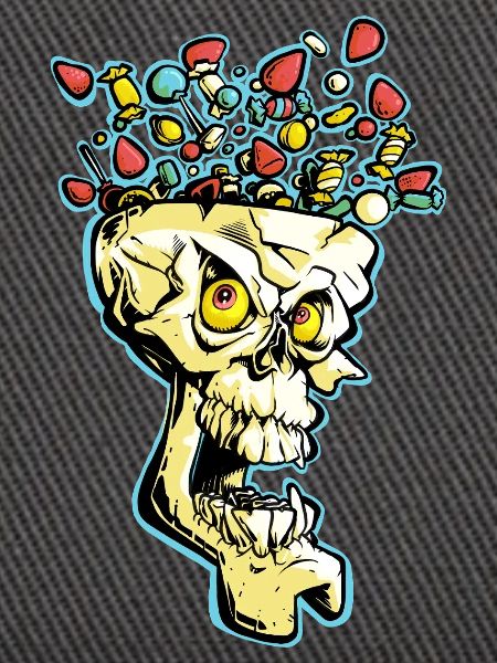 Explosiver Candy Skull
