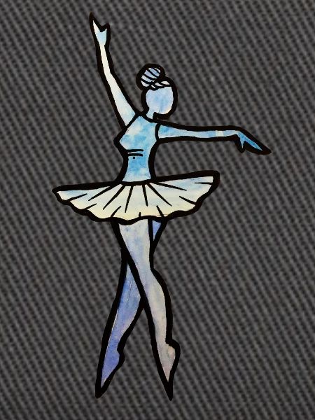Azure Balletttänzer Silhouette