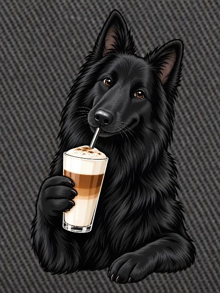 Groenendael mit Latte Macchiato