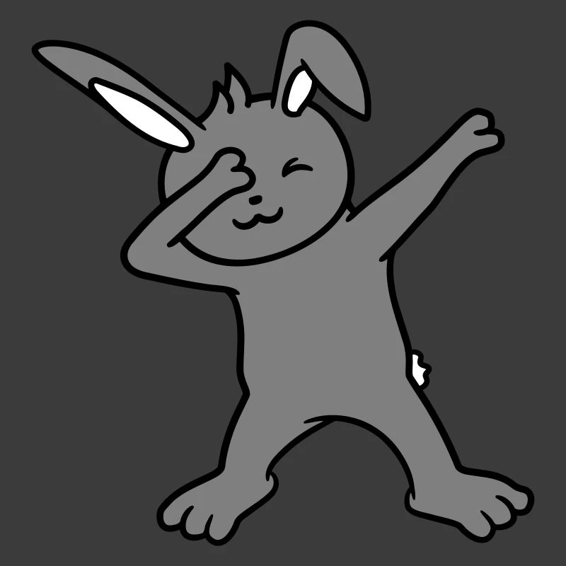 Bunny Dabbing Dab Dance Pose Dancing Party Celebrate