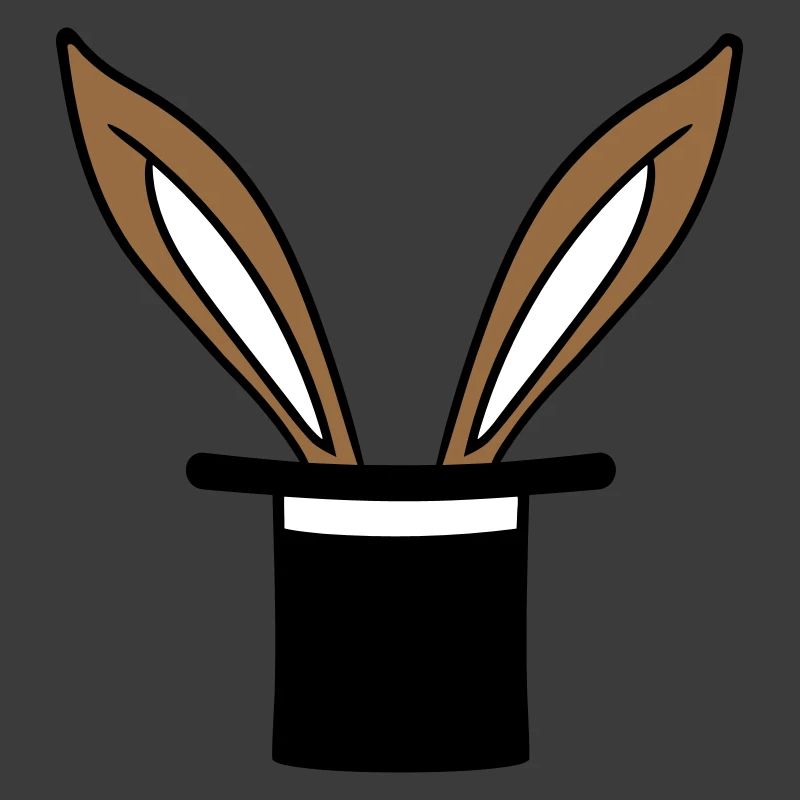 Lapin Chapeau Haut de forme Wizard Lapin Wizard Trick