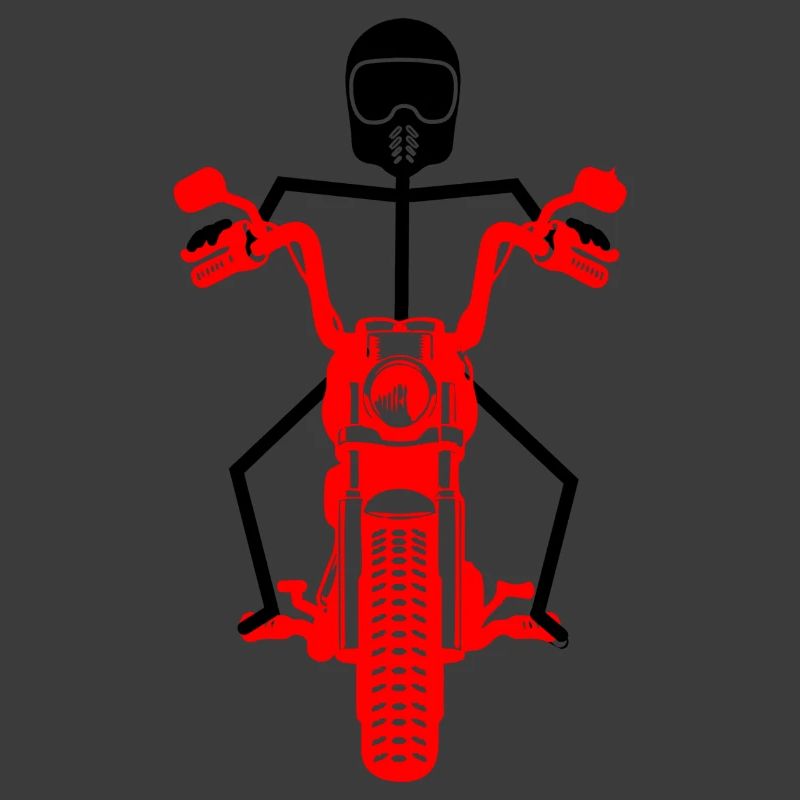 Black stickmen with red engine