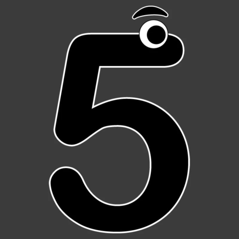 Number Five 5 Kids Birthday Learn Math