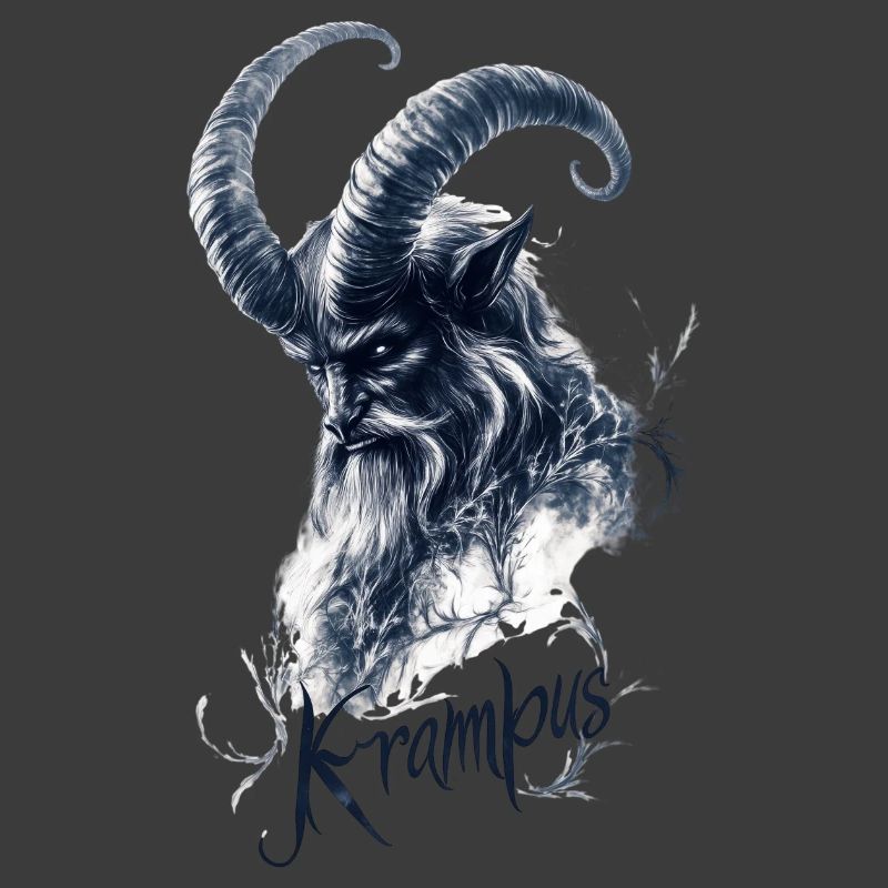 Krampus - Schwarz-weiss