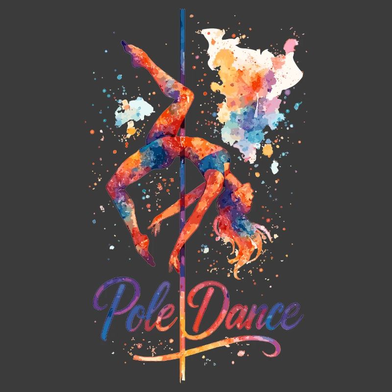 Pole Dance Pole Dancer Aquarelle Couleur Cadeau
