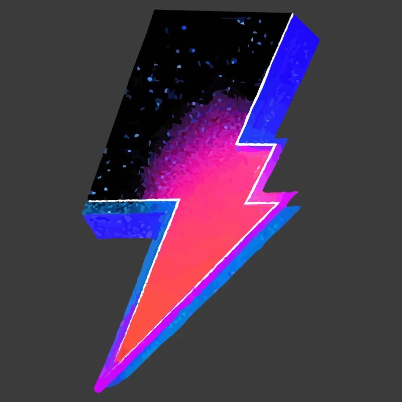 Neon Blitz Farbverlauf