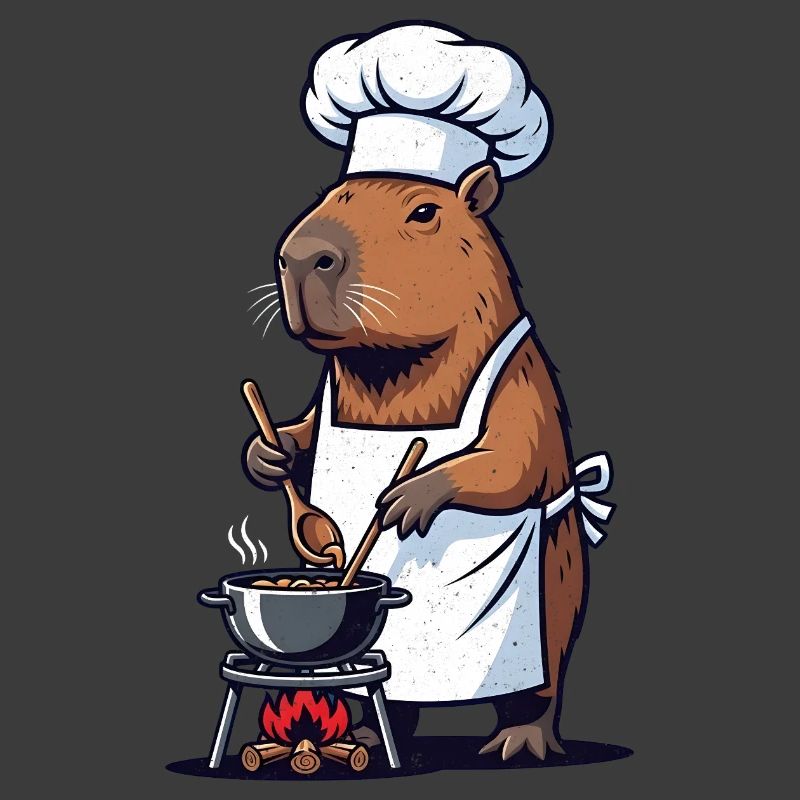 Chef Capybara Chef at the Pot