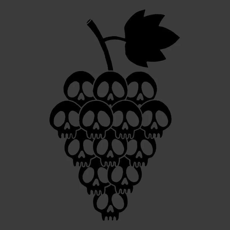 Schwarze Traubenschädel