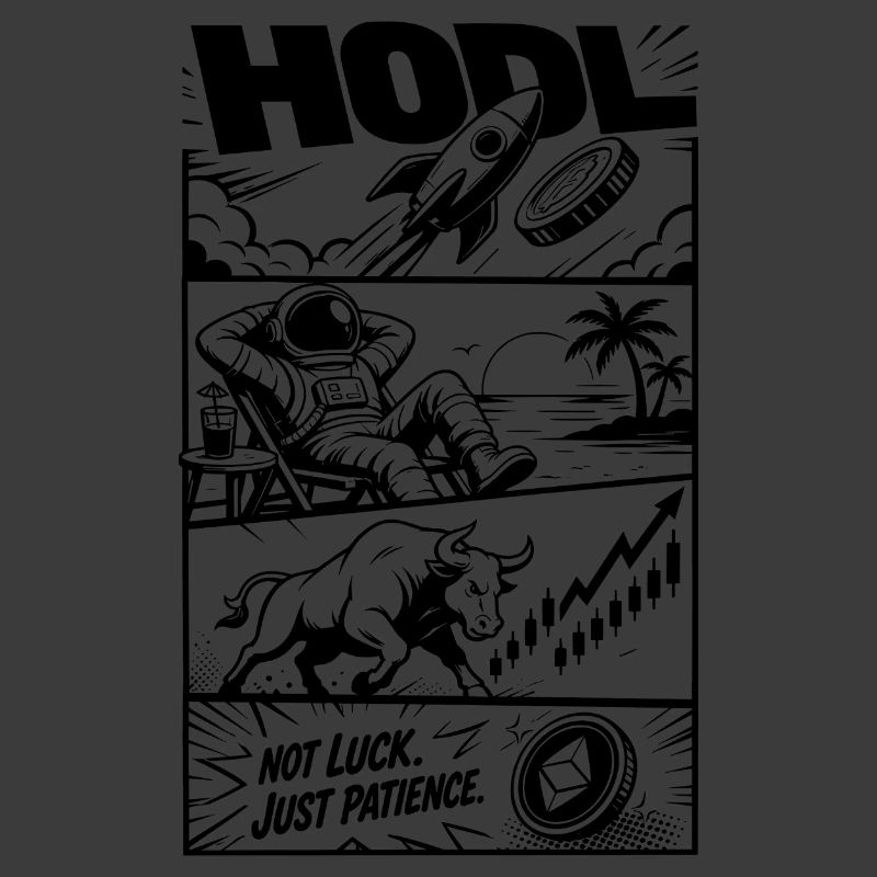 HODL Crypto Rocket Meme