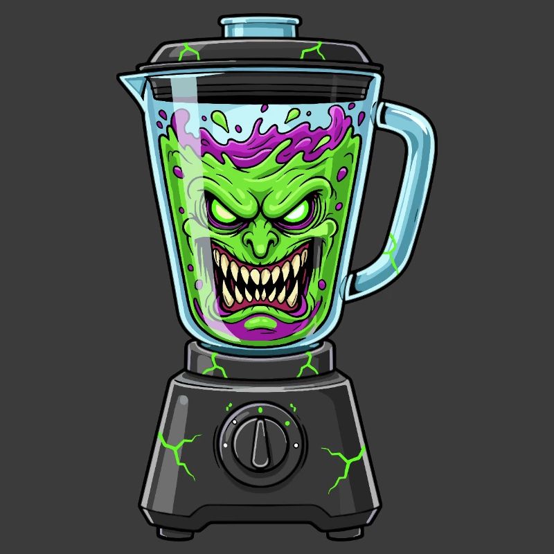 Creepy vegetable blender