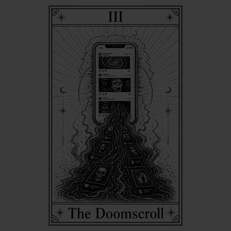 Endless Scrolling | Tarot Card | Doomscrolling