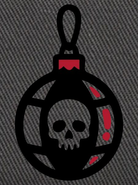 Totenkopf Christbaumkugel Icon