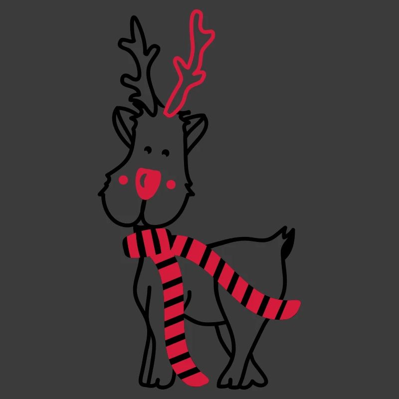 Reindeer with Scarf