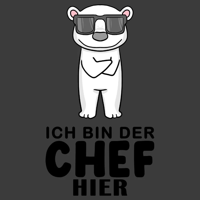 Chef Spruch mit Eisbär Motiv