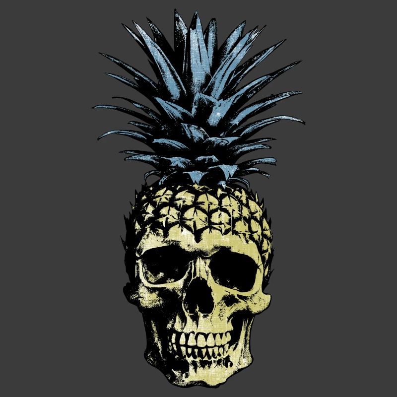 ANANAS SCHÄDEL HELLE HINTERGRÜNDE