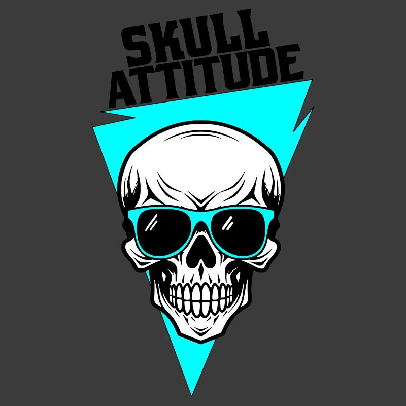 Totenkopf mit Brille