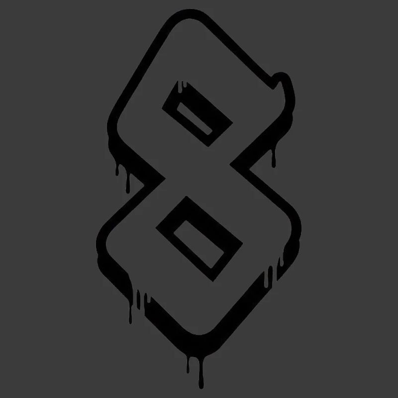Abstraktes Graffiti Nummerndesign
