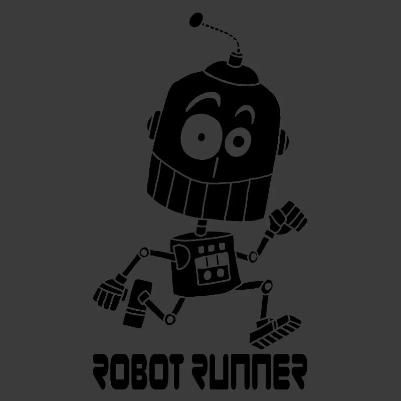 Black Running Robot
