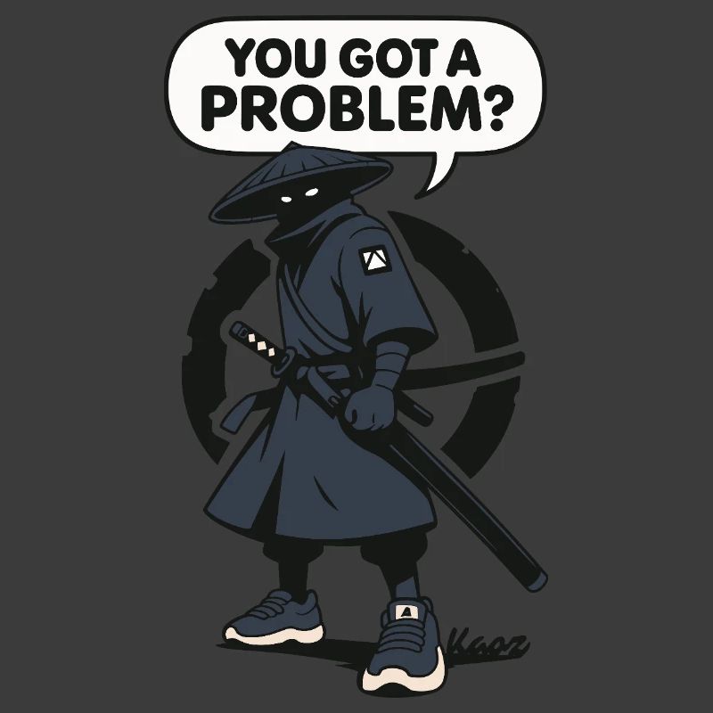 Schatten ninja mit Spruch