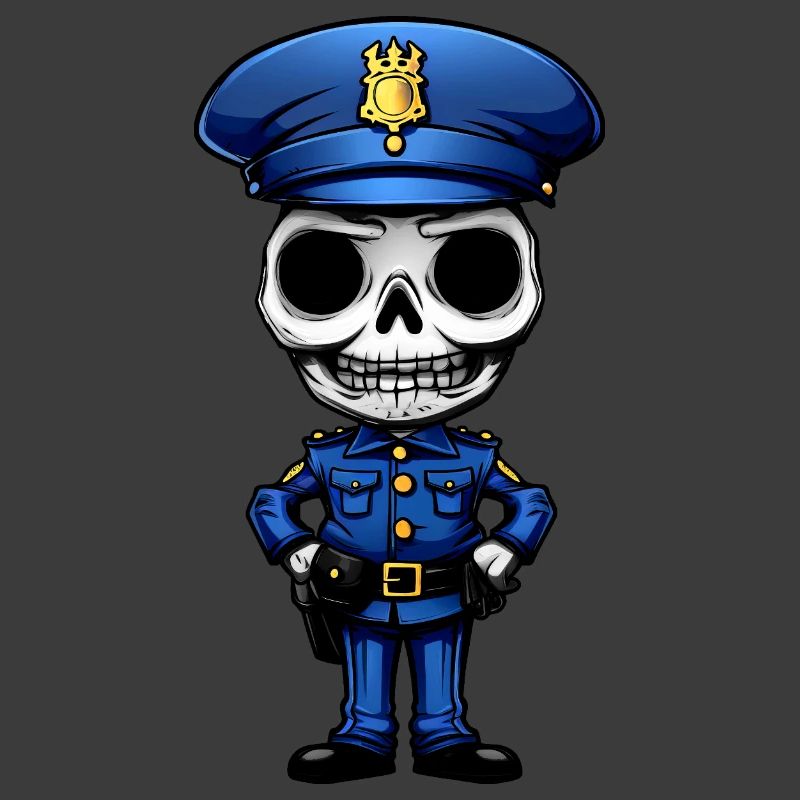 Polizei Skelett