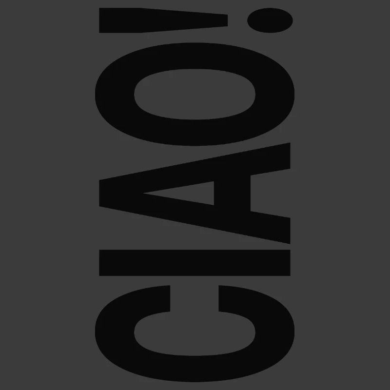 Ciao Typografie Statement Design