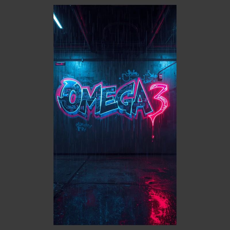 Graffiti néon Omega3