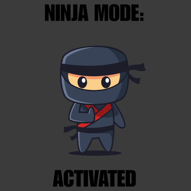 Chemise activée par la mode ninja – Diction ninja drôle