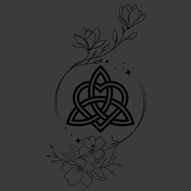 Schwarzer Schmuck eines Blumenbogens