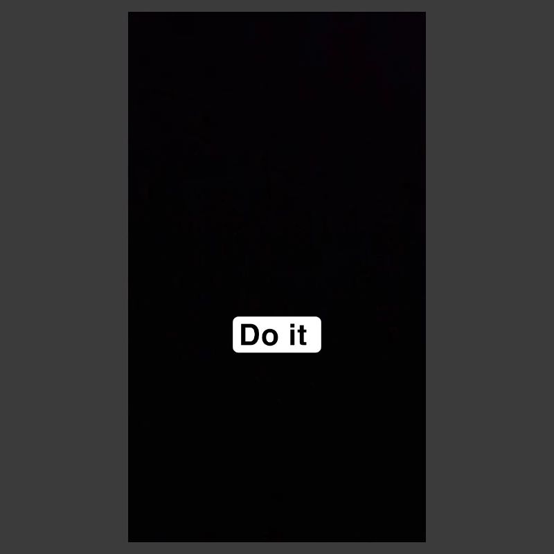 Faites-le en noir minimal