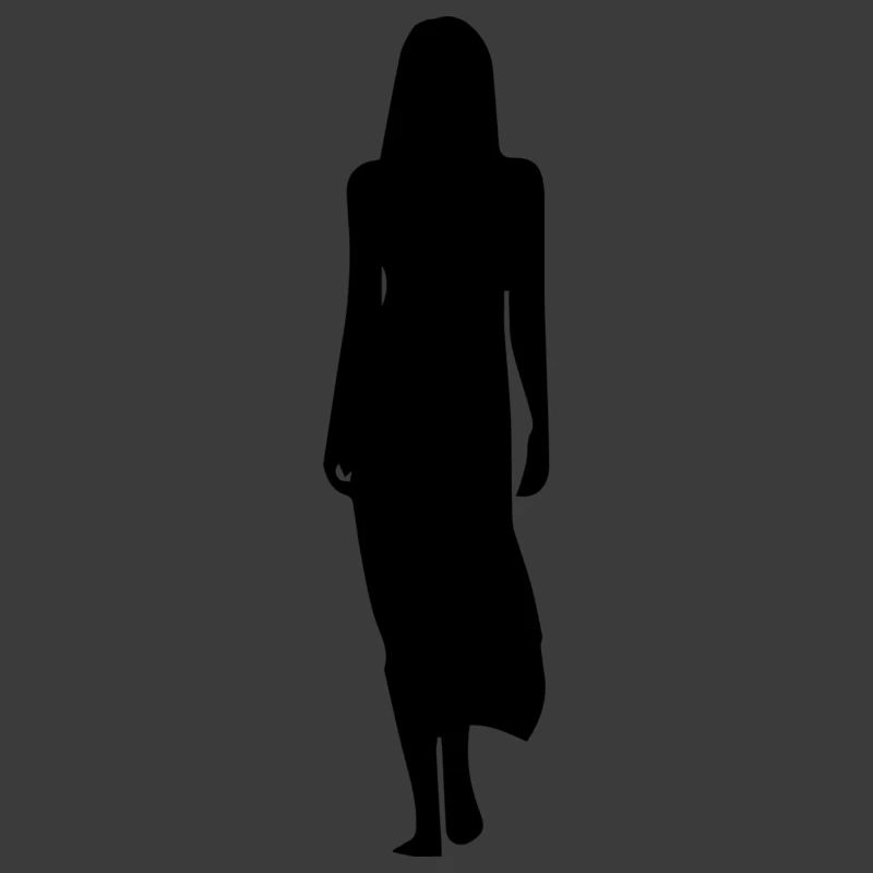 Frau in Kleid