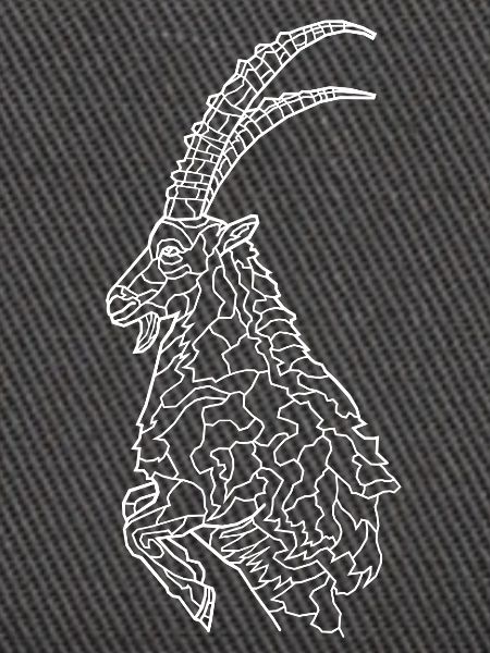 Steinbock weiß