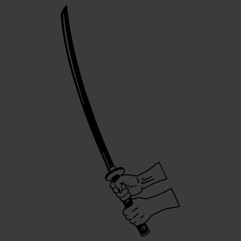 Samurai Busihdo katana with two hands