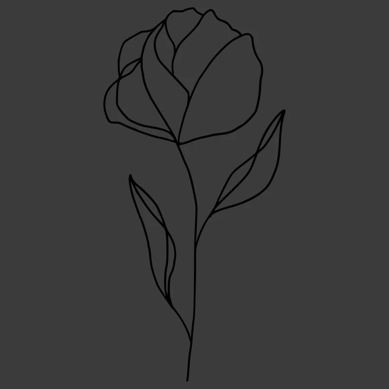 Blume gezeichnet