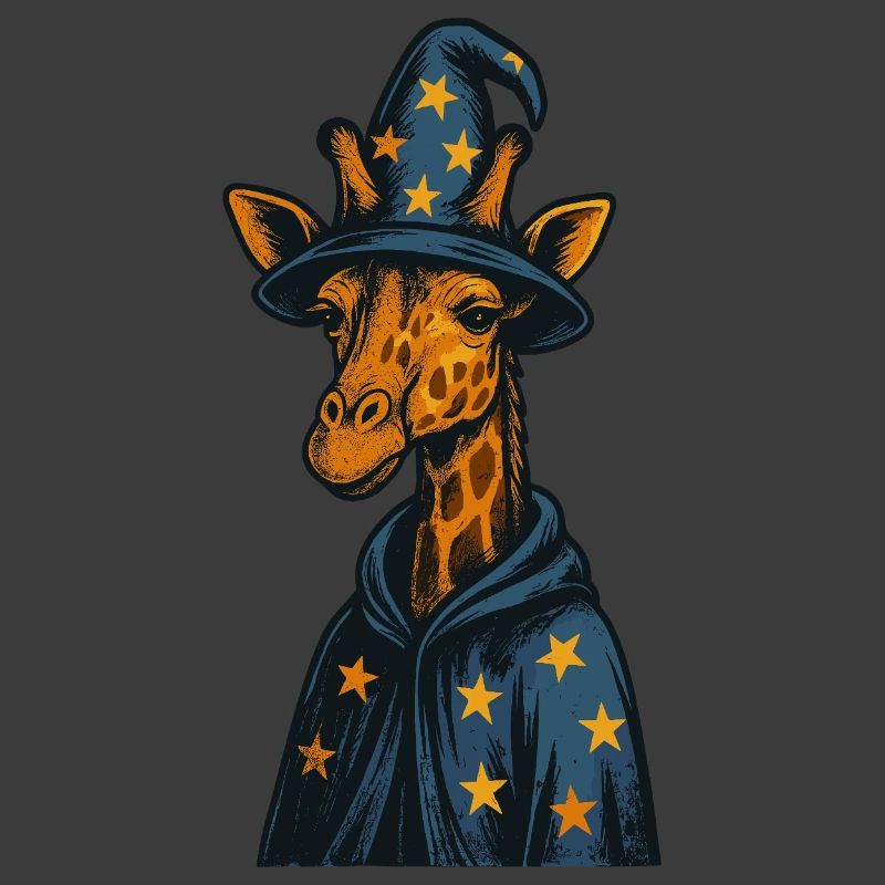 Wizard Giraffe Magic Art