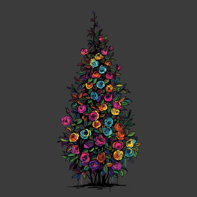 Blütenpyramide Regenbogenfarben