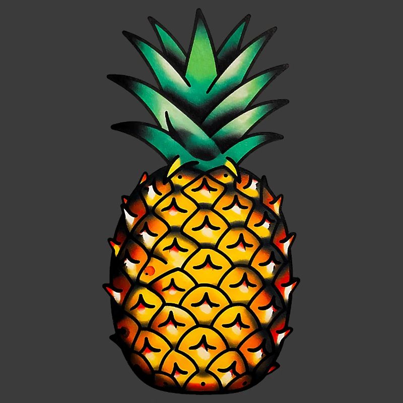 Klassische Tattoo-Ananas