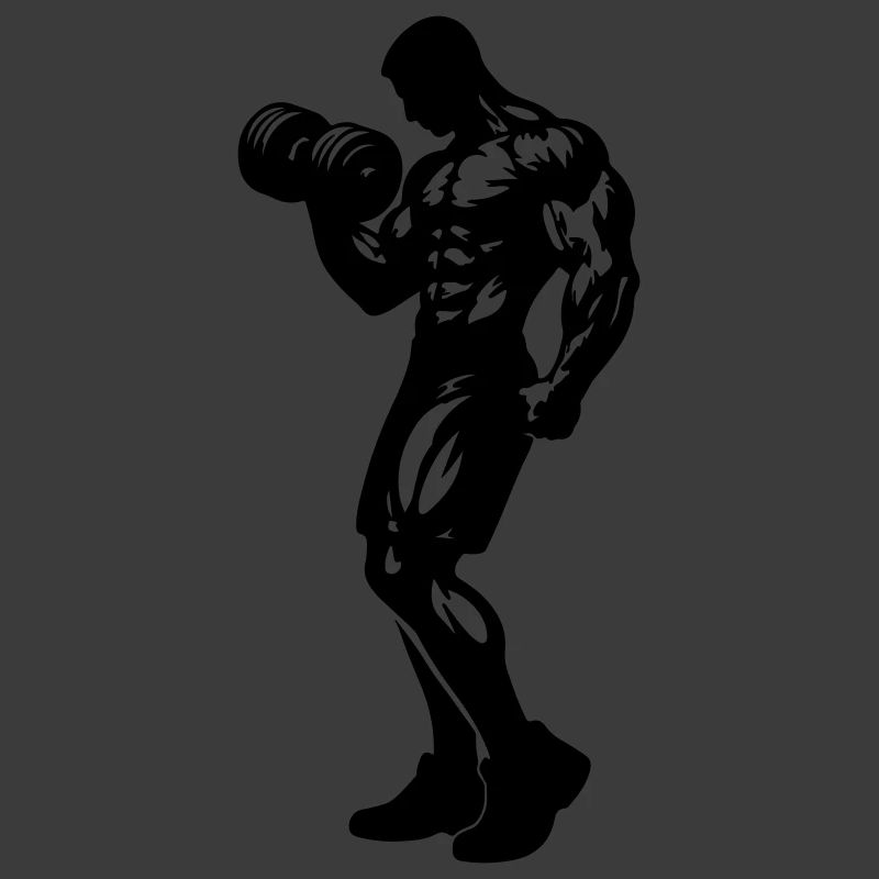 Fitness Silhouette Hantel