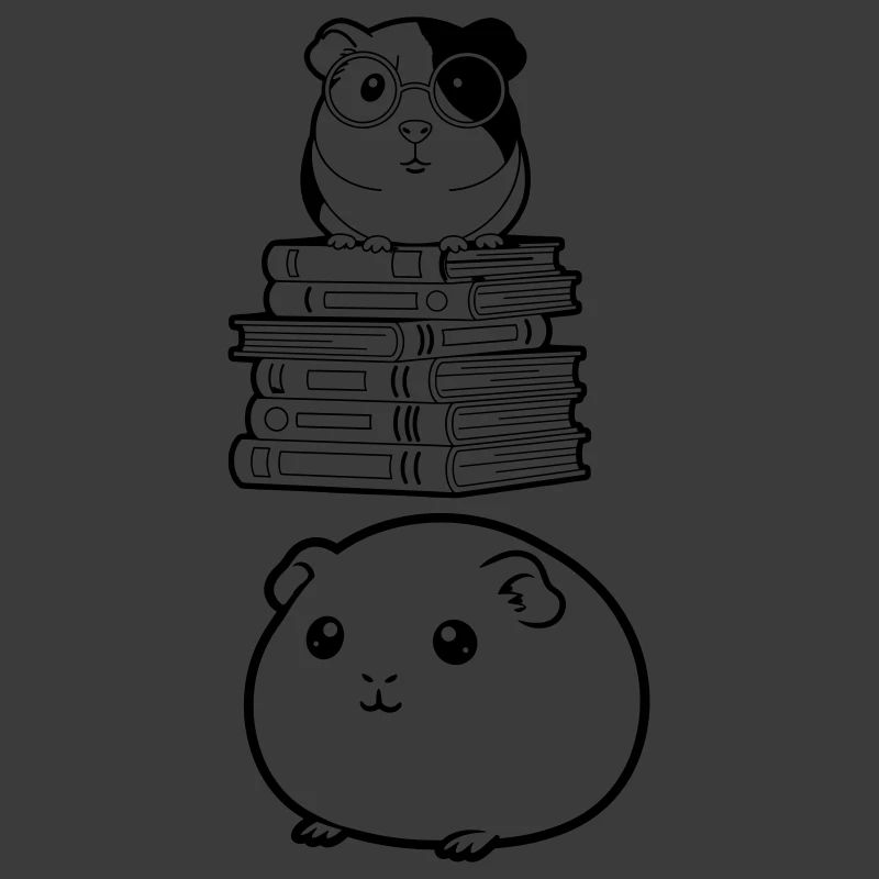 Meerschweinchen Bücher Nerd