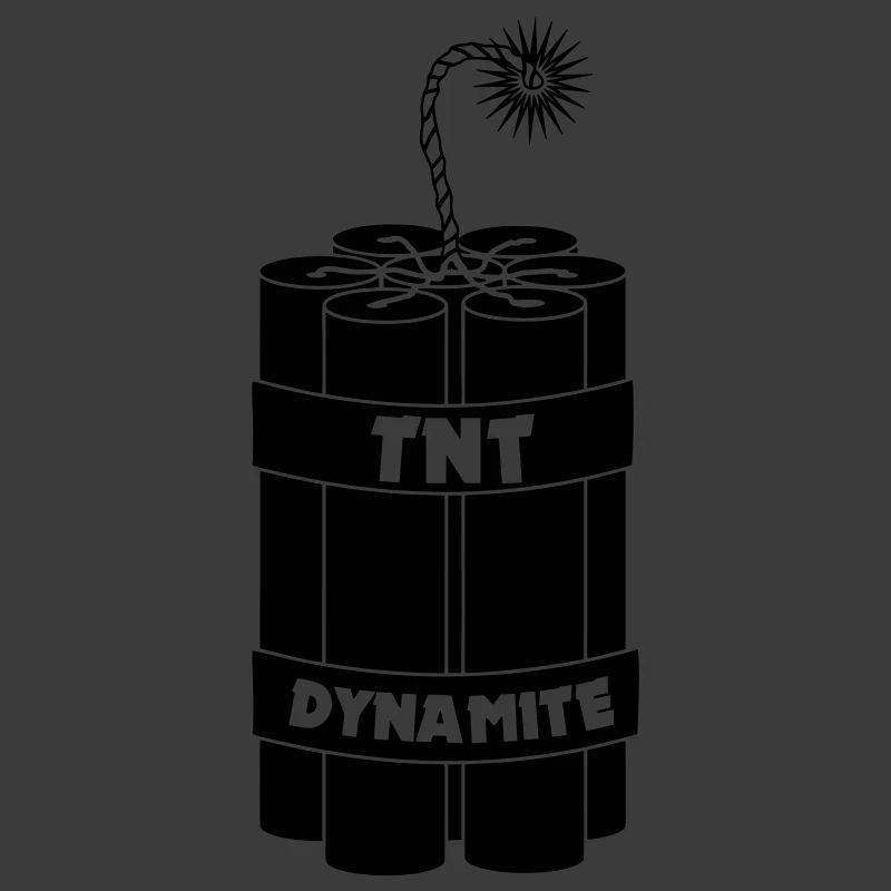 Seven burning dynamite sticks