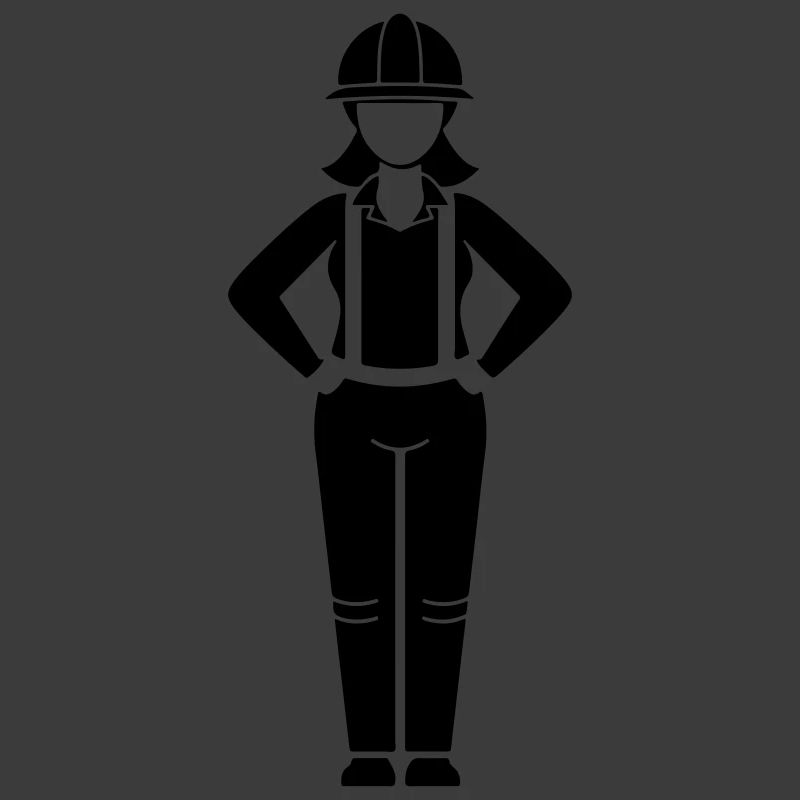 Bauarbeiter Frau Teamleiterin