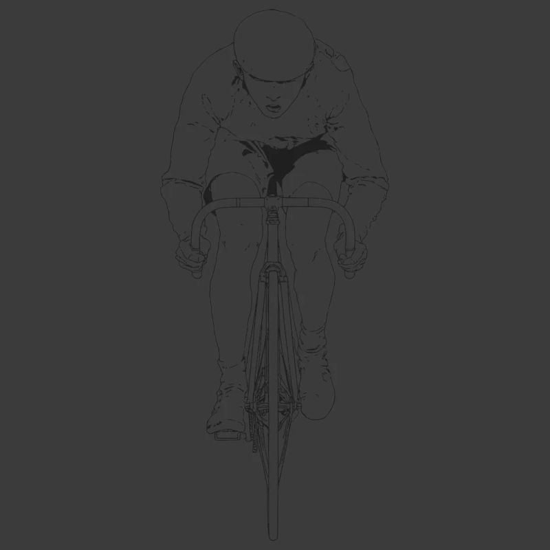 Radfahrer Linienkunst