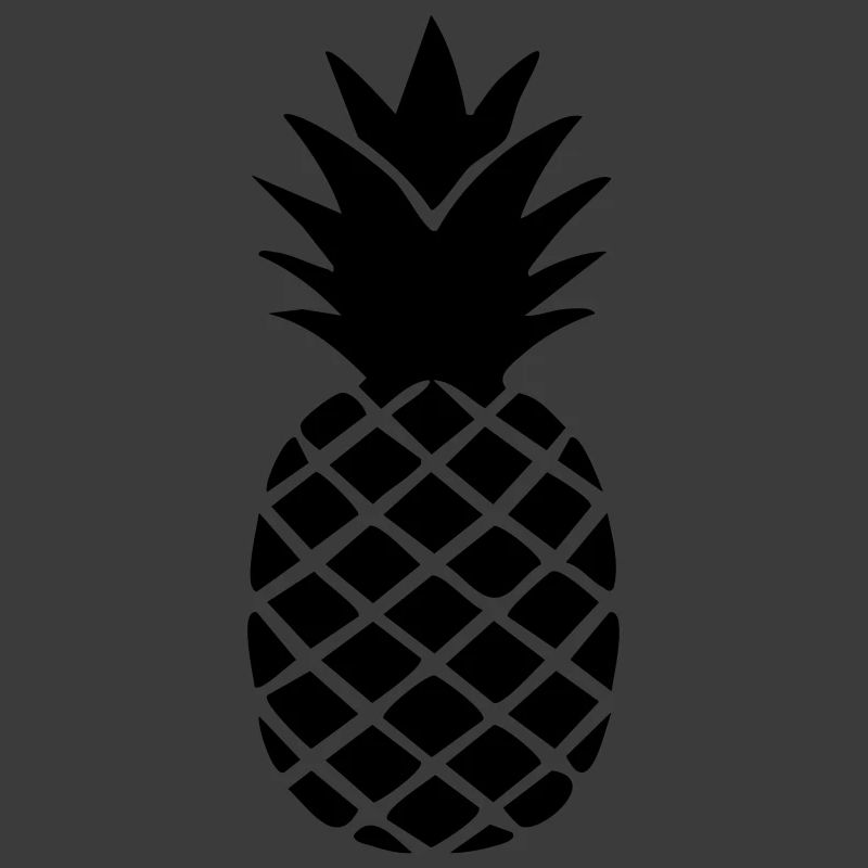 Ananas-Silhouette – Tropisches Statement-Design