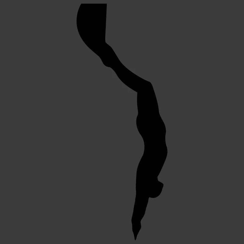 Freediver Silhouette